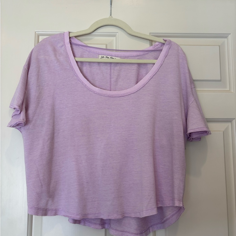 We The Free Lilac Short Sleeve Tee